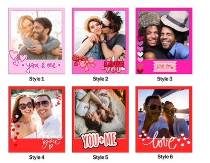 Valentines Photo Magnet Custom Couples Picture Magnet Personalized Love Gift Romantic Fridge Magnet