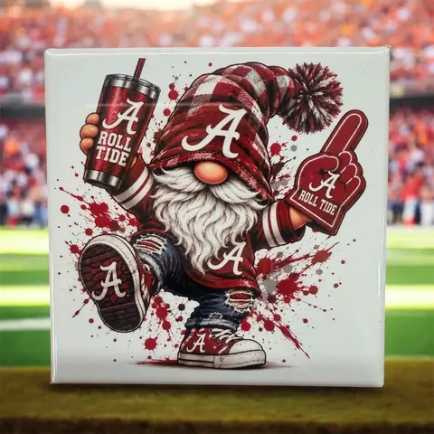 Alabama Roll Tide Gnome Magnet
